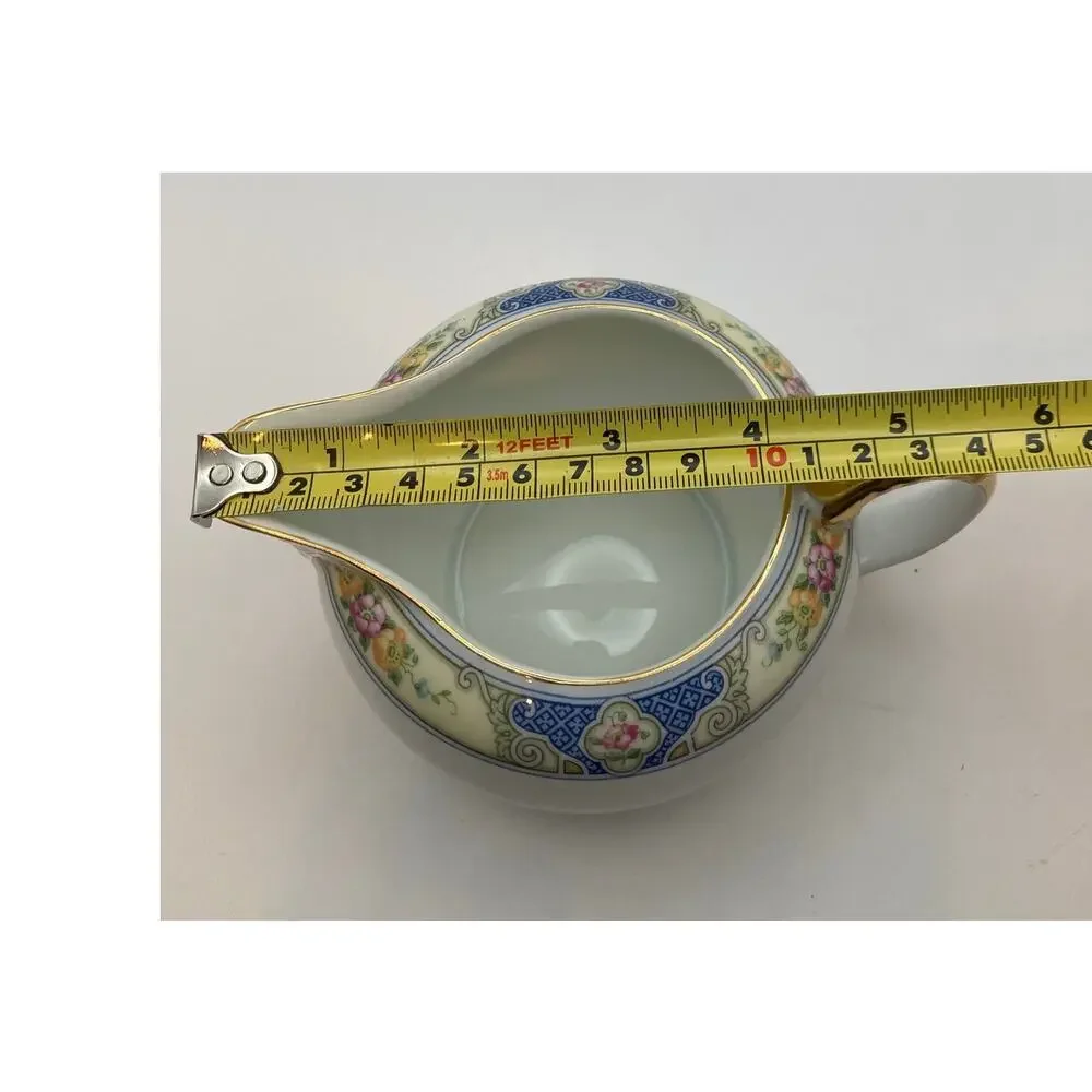 VTG Bohemia Ceramic Works Cecil Pattern Porcelain Creamer Pitcher Czechoslovakia